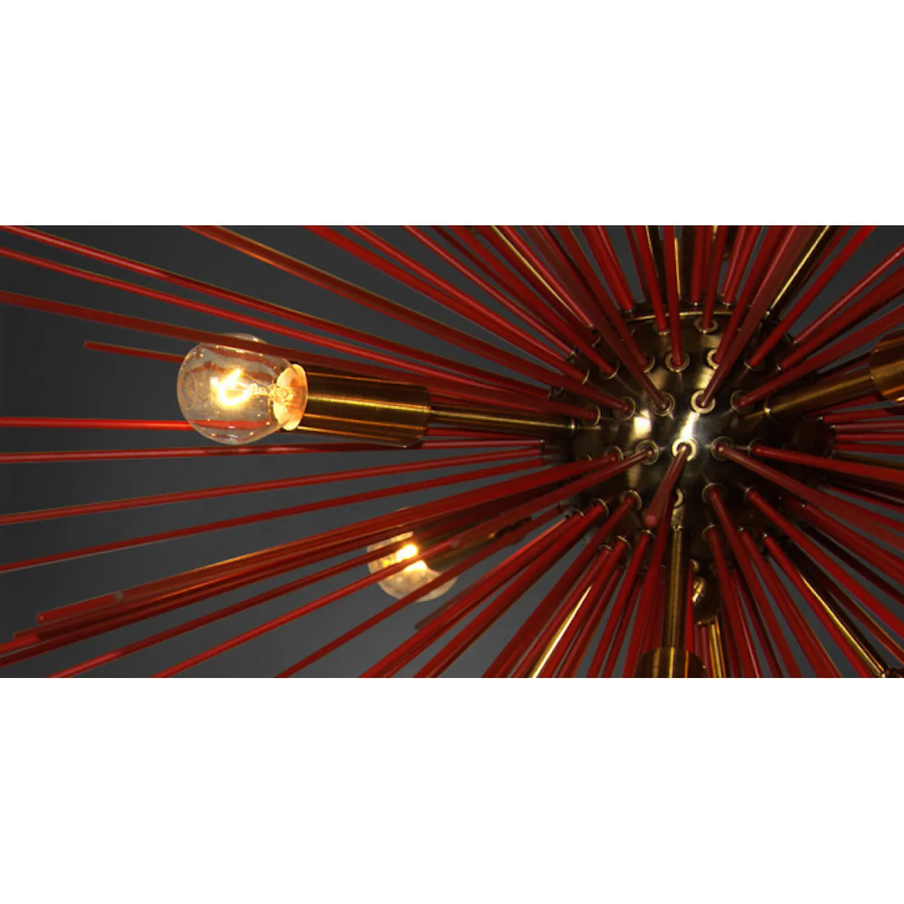 Люстра ASTRA Chandelier Sputnik Red and Brass от LaLume Люстра ASTRA Chandelier Sputnik Red and Brass от LaLume