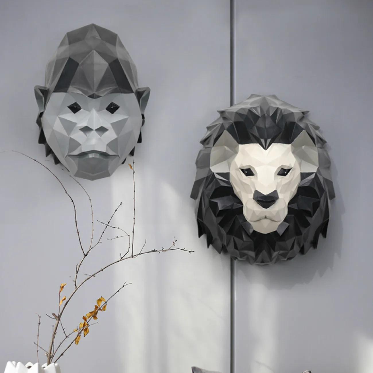 Дизайнерский настенный декор звери LaLume-KKK00232 Дизайнерский настенный декор звери LaLume-KKK00232