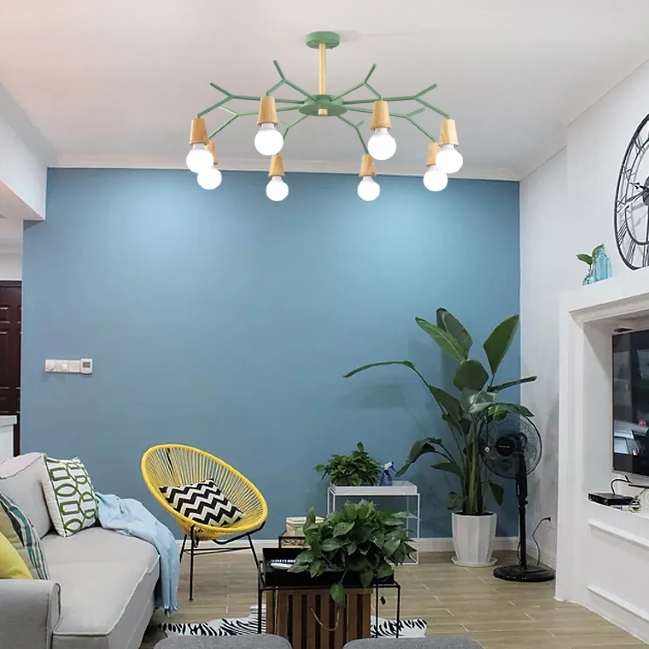Потолочная люстра LES COLOR D80 Yellow от ImperiumLoft