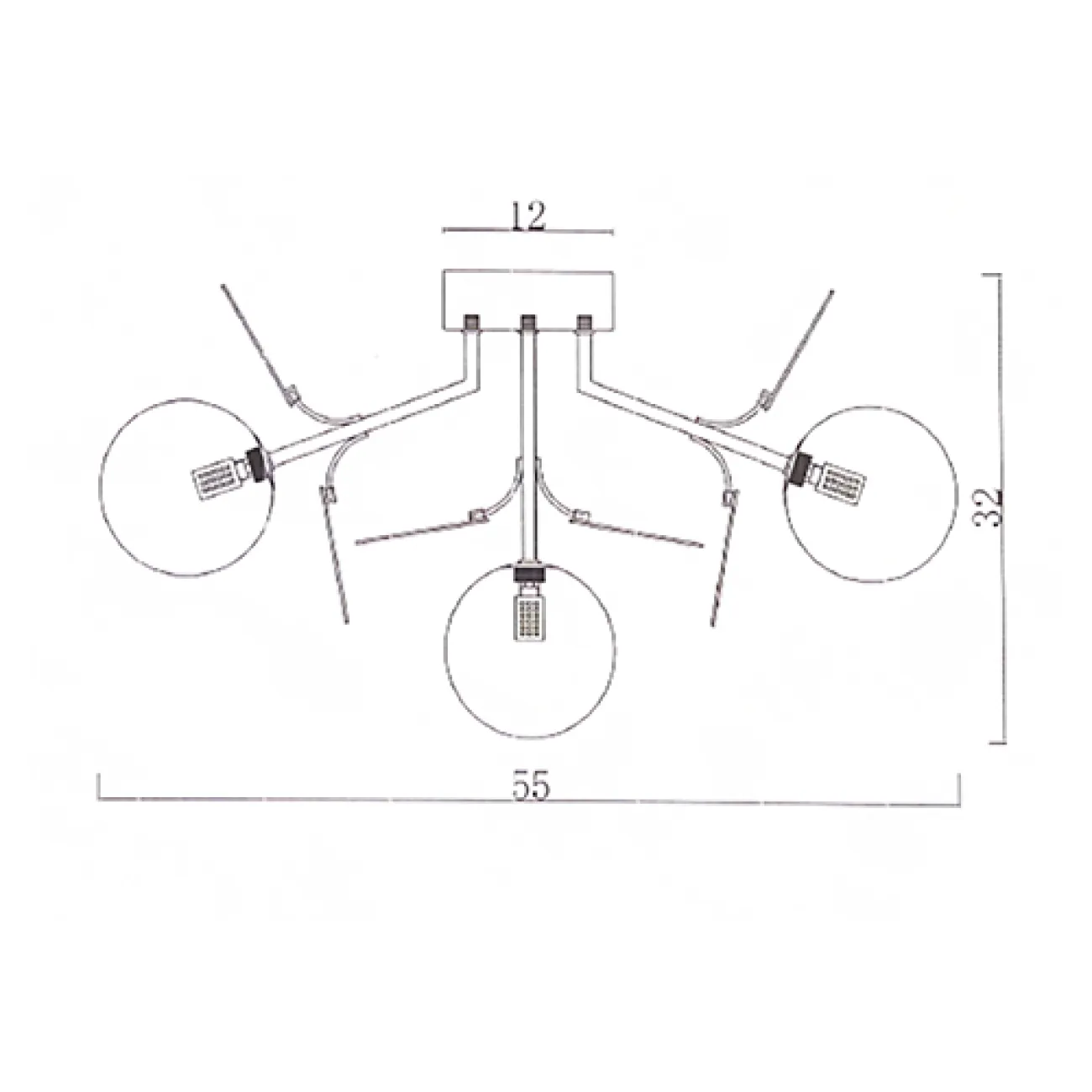 Потолочная люстра MATISSE C D55 от ImperiumLoft