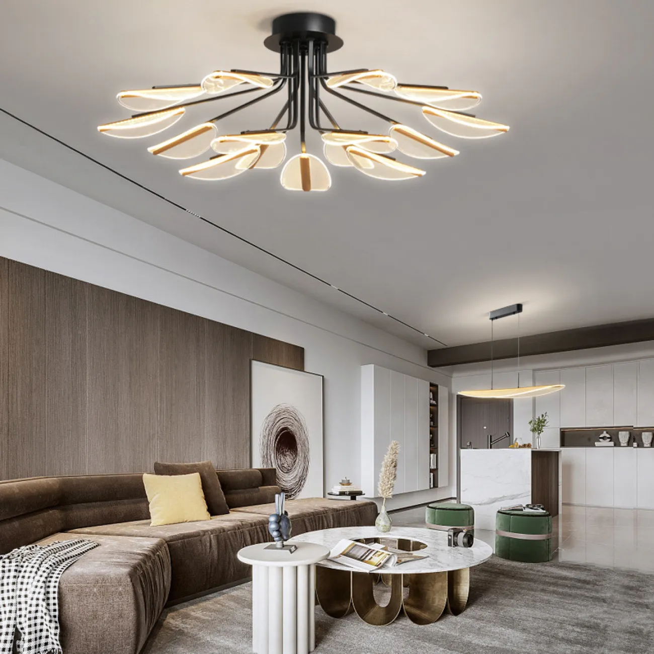 Потолочная люстра VISUAL L6 Brass от ImperiumLoft