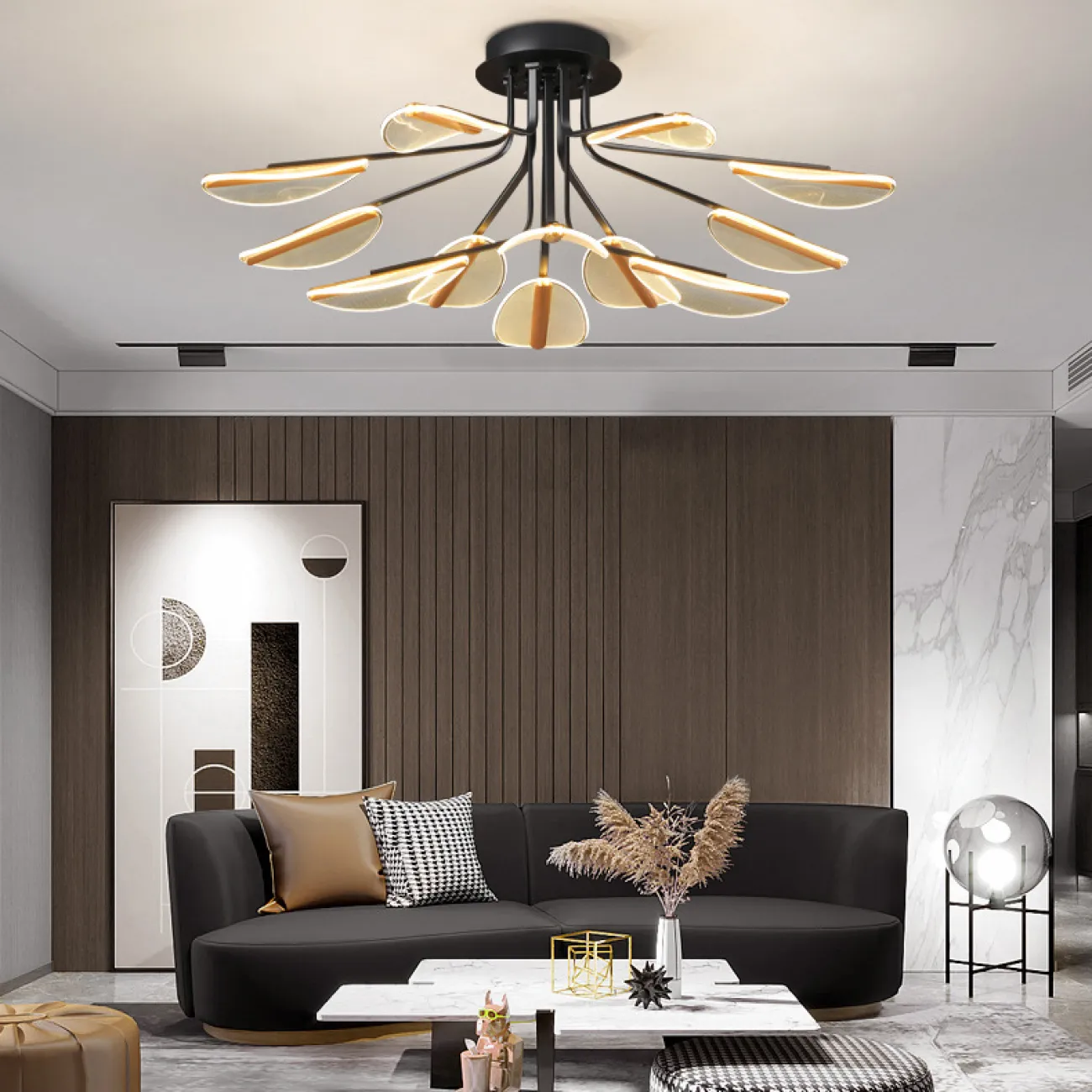 Потолочная люстра VISUAL L6 Brass от ImperiumLoft