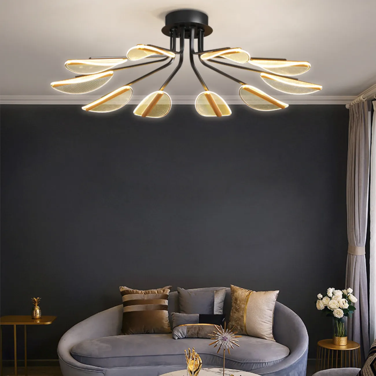 Потолочная люстра VISUAL L6 Brass от ImperiumLoft