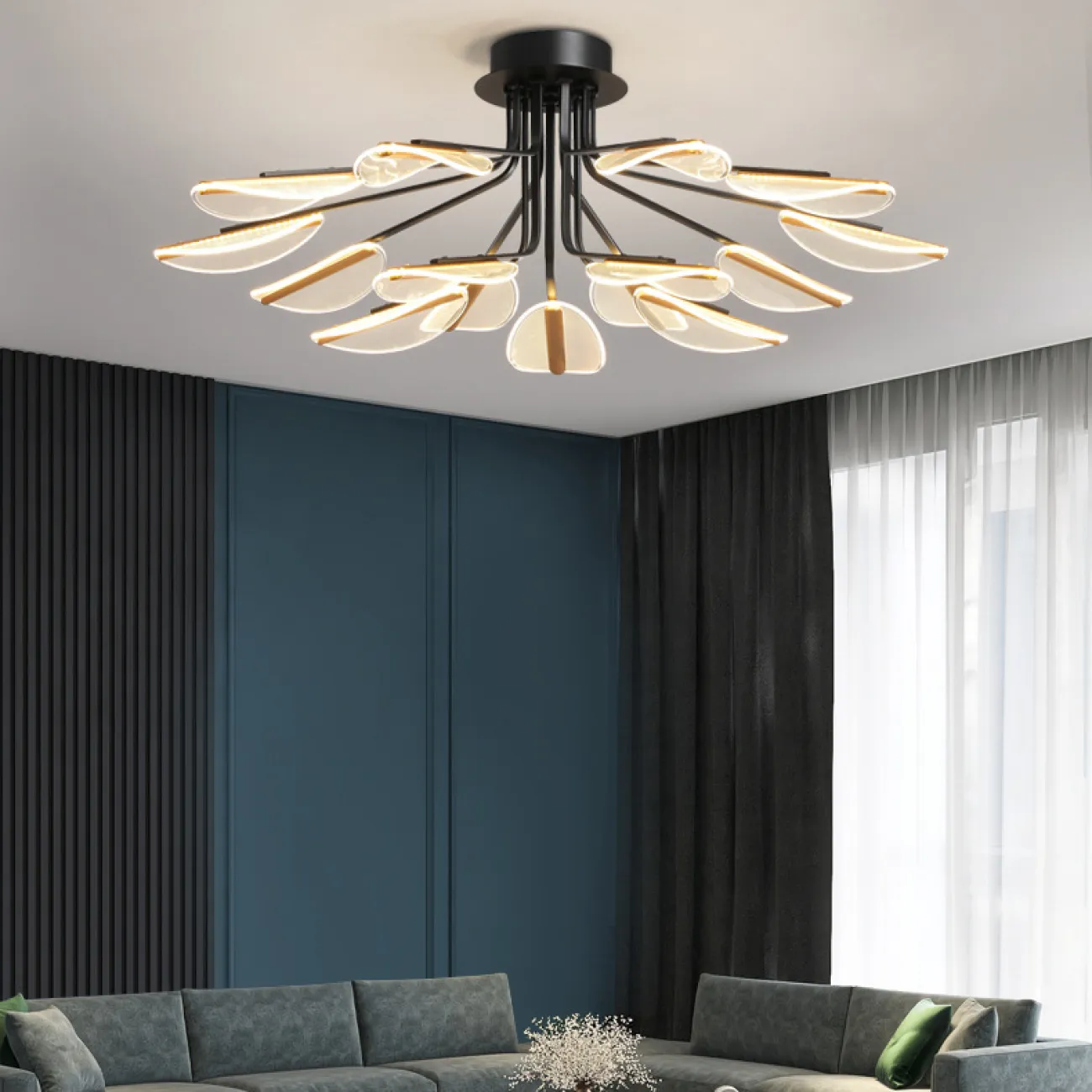 Потолочная люстра VISUAL L6 Brass от ImperiumLoft