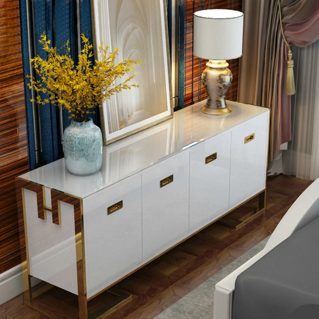 Дизайнерский комод под ТВ LaLume-TV00118