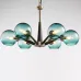 Люстра Thalia chandelier Blue glass