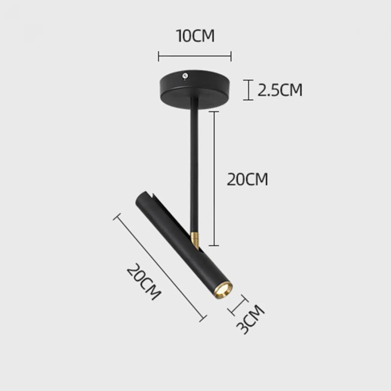 Точечный светильник WAY THIN H20 Black от ImperiumLoft