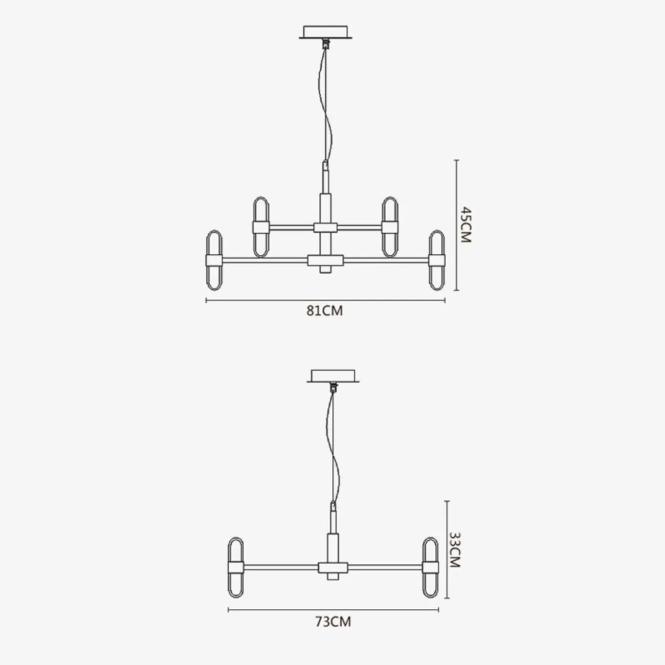 Подвесная люстра SENSE D62 от ImperiumLoft