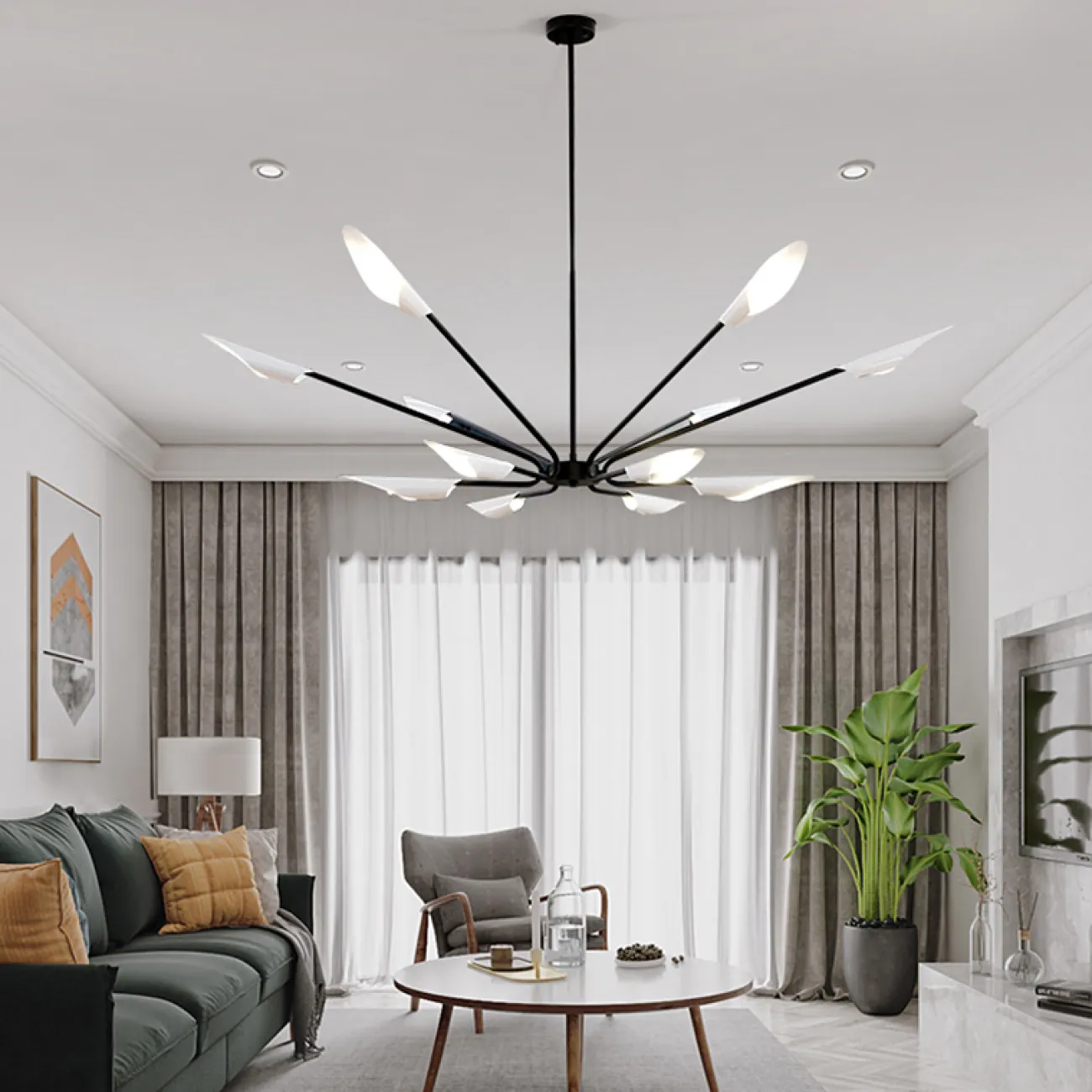Люстра на штанге MOTHS D149 от ImperiumLoft