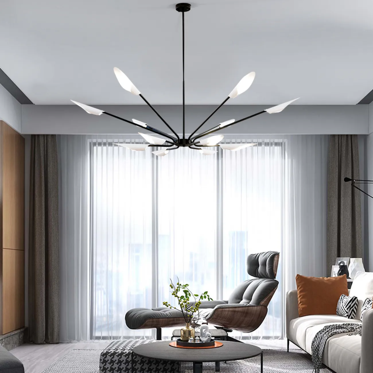 Люстра на штанге MOTHS D149 от ImperiumLoft