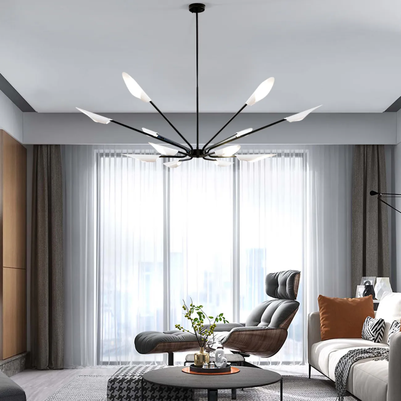 Люстра на штанге MOTHS D149 от ImperiumLoft