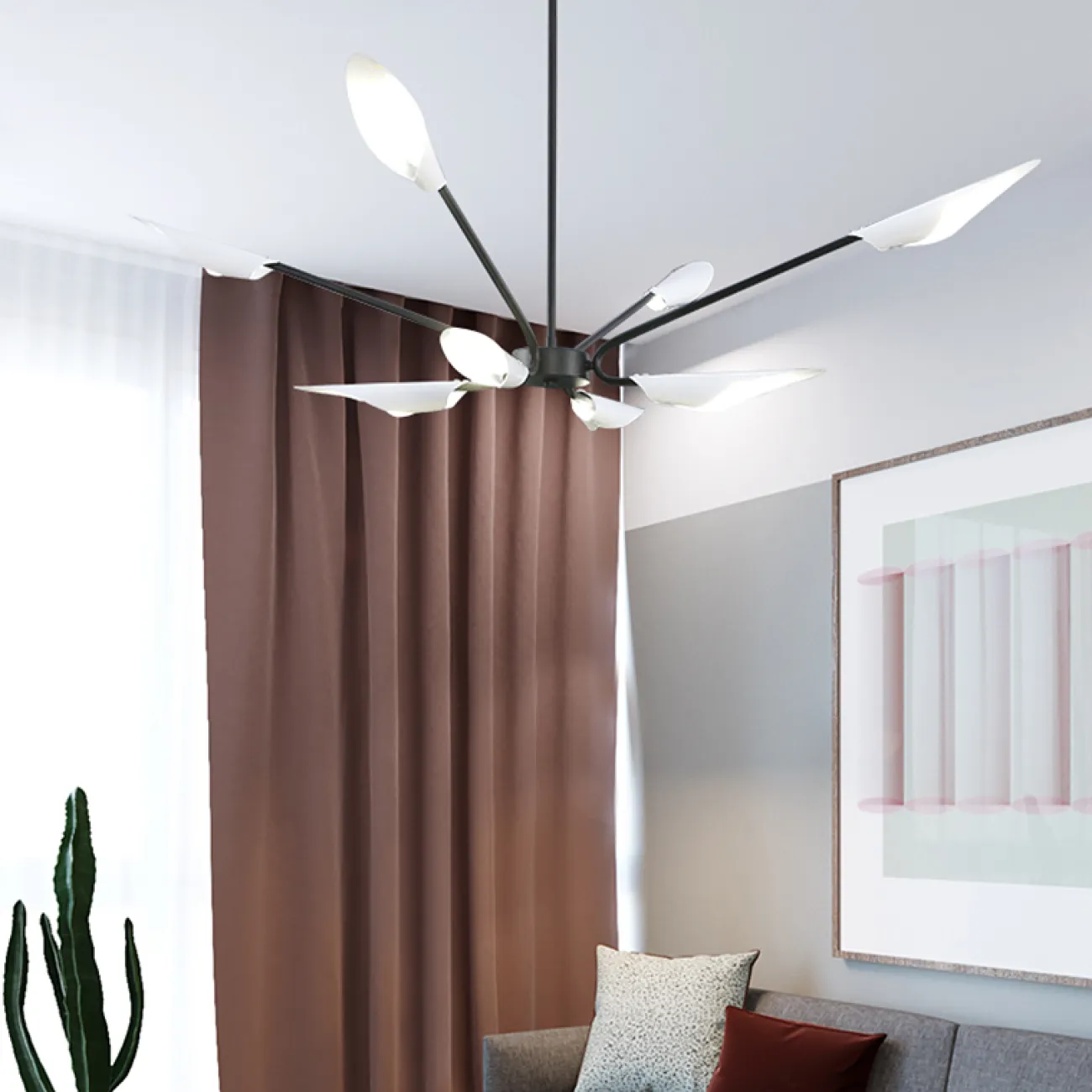 Люстра на штанге MOTHS D149 от ImperiumLoft