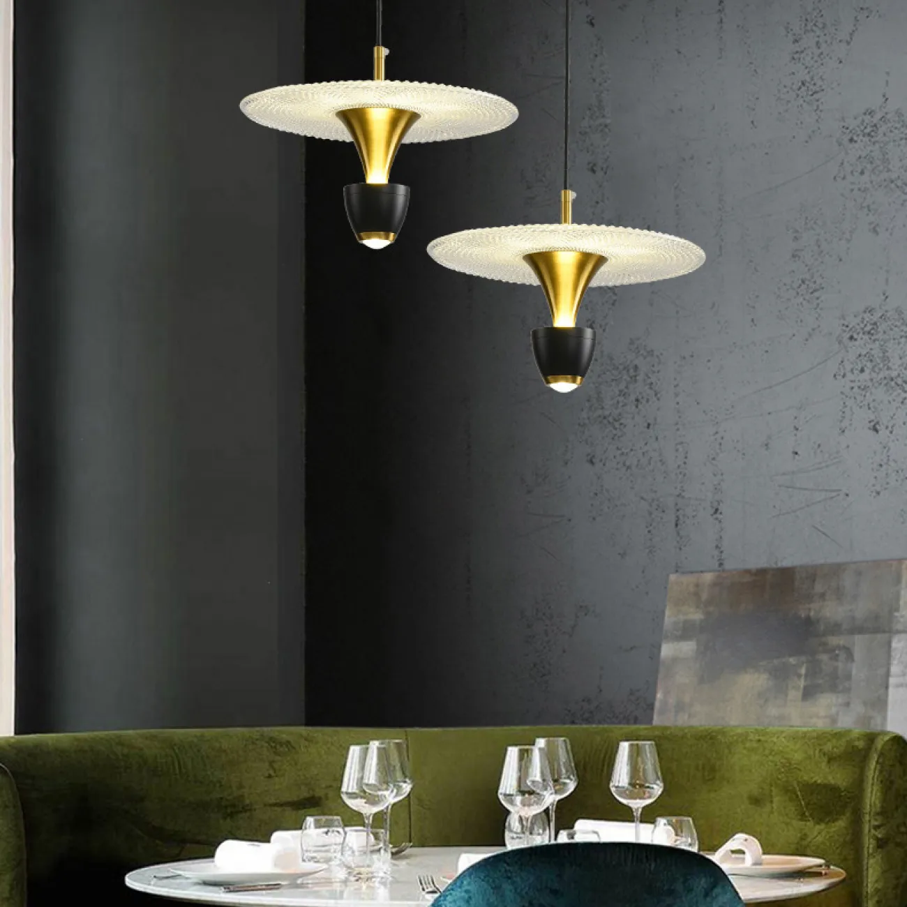 Подвесной светильник GERDINA Black от ImperiumLoft
