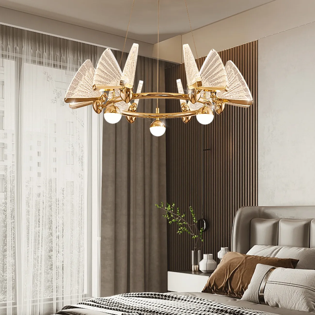 Подвесная люстра AMELIS LUX D83 Transparent 4000К от ImperiumLoft