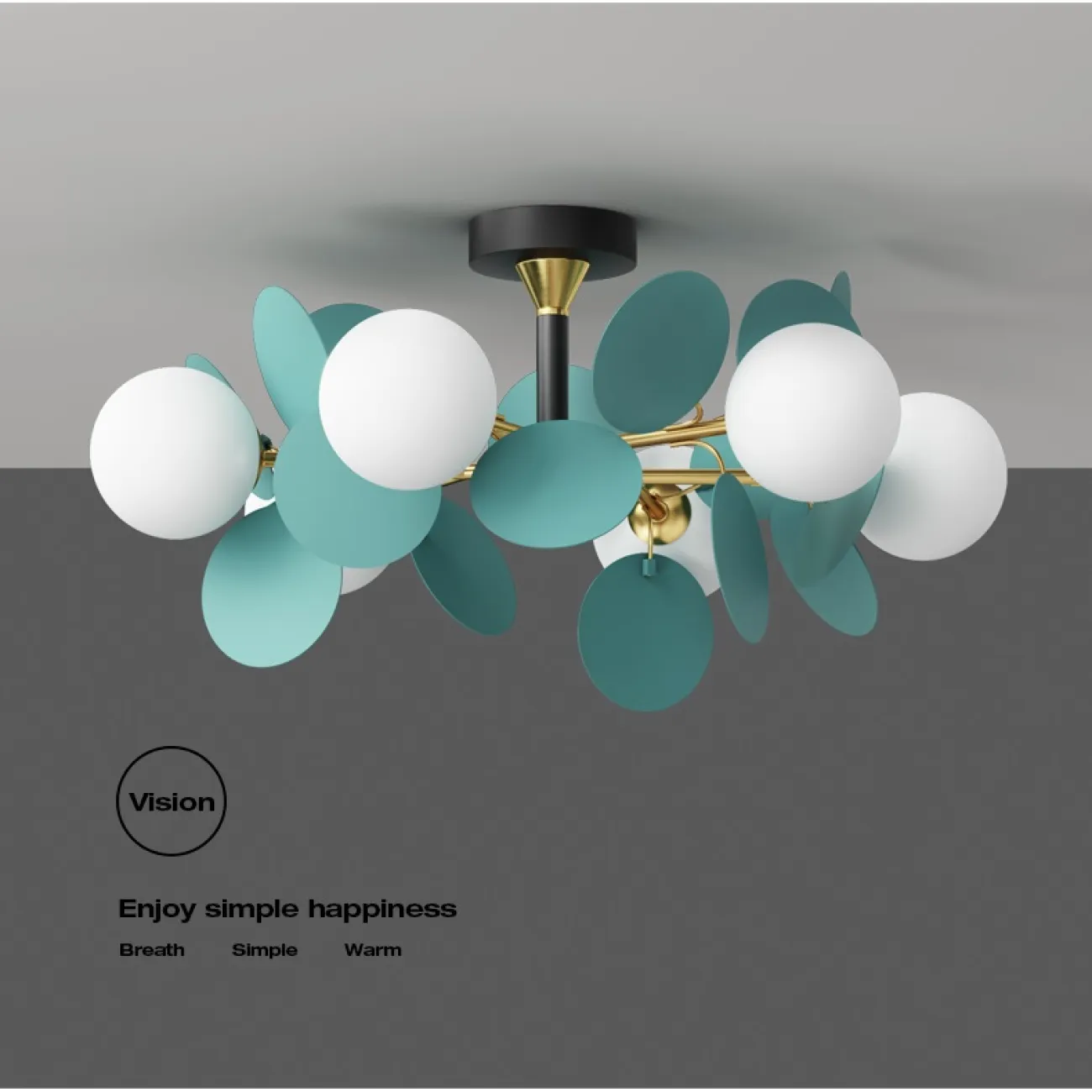 Люстра на штанге MATISSE BLUE D55 от ImperiumLoft