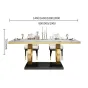 Дизайнерский обеденный стол LaLume-AZ00323