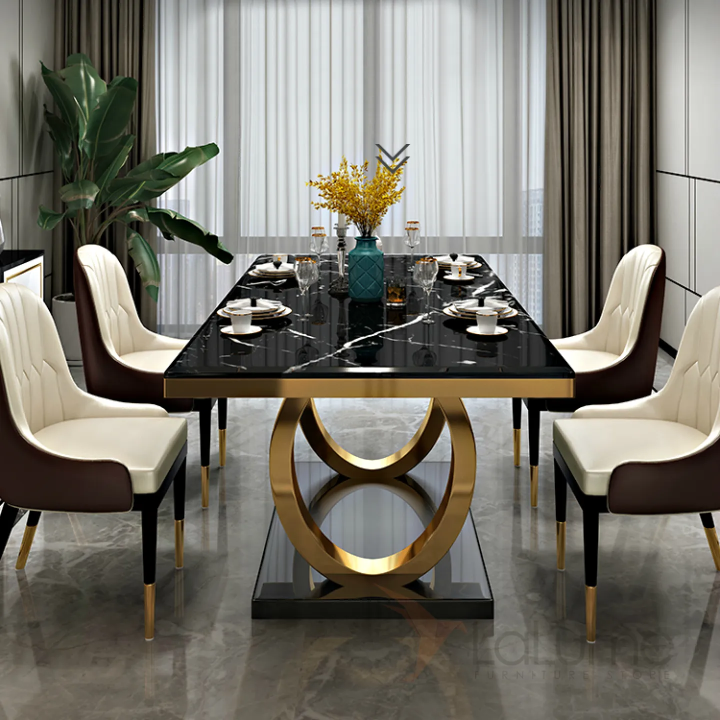 современные обеденные столы для гостиной