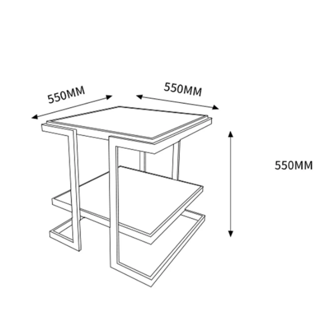 Дизайнерский журнальный столик LaLume-AP00227