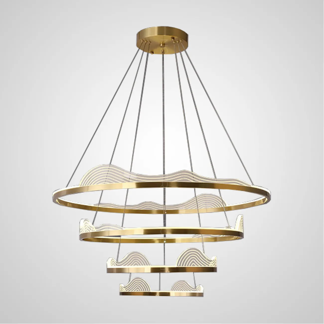 Подвесная люстра HANNA A B D60 D80 D100 3R от ImperiumLoft