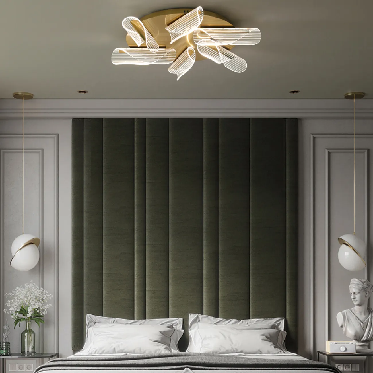 Потолочная люстра DELINA D48 Трехцветный свет от ImperiumLoft Потолочная люстра DELINA D48 Трехцветный свет от ImperiumLoft