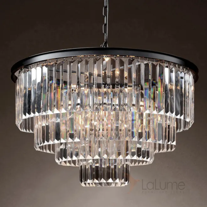 Люстра RH 1920s Odeon Clear Glass Fringe Chandelier -60 от LaLume