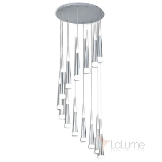 Люстра Vibia Slim Jordi Vilardell Silver Cascade 14 designed by Jordi Vilardell