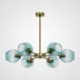Люстра на штанге MARINE B 6 Gold/Blue от ImperiumLoft