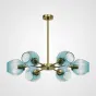 Люстра на штанге MARINE B 6 Gold/Blue от ImperiumLoft