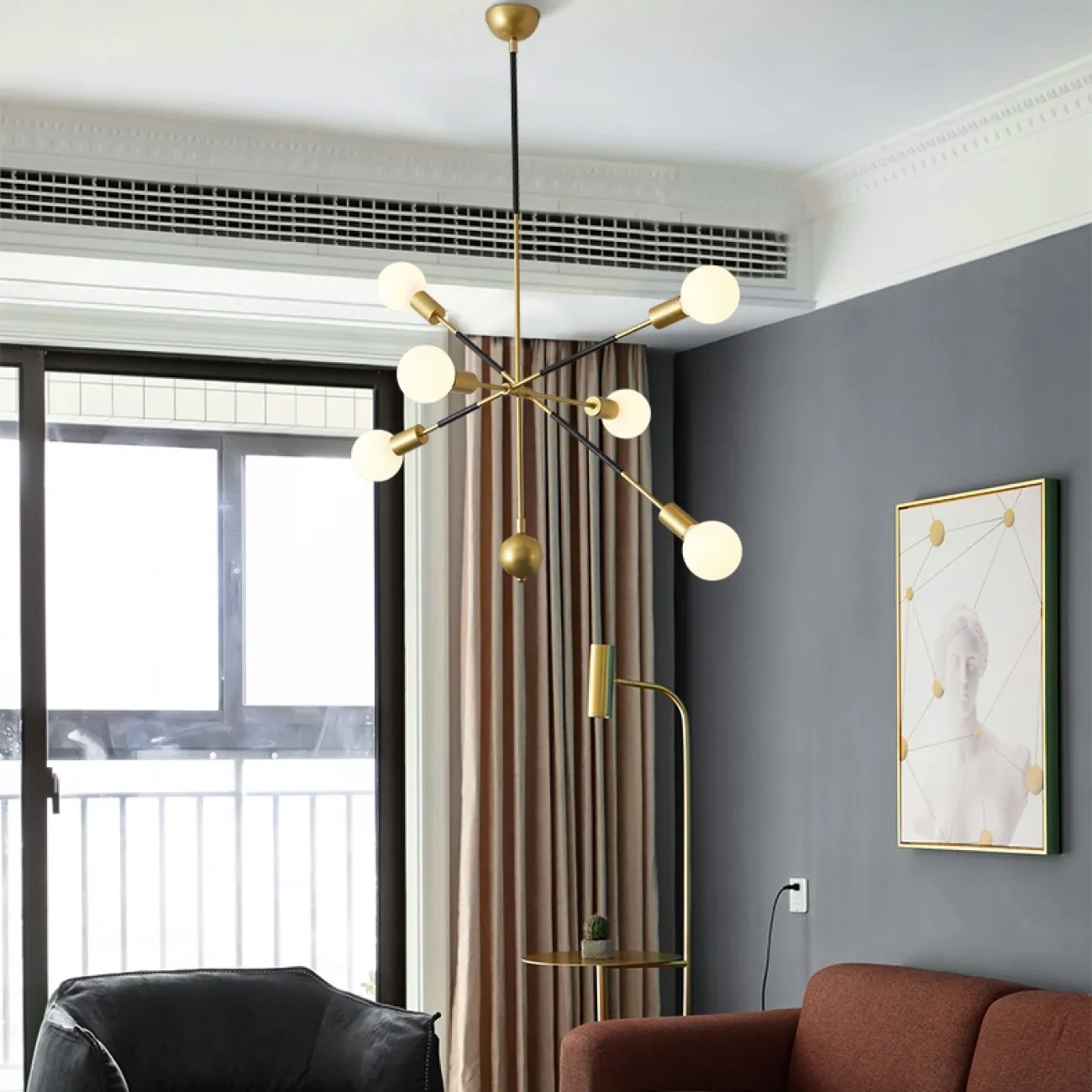 Люстра на штанге ZORA от ImperiumLoft