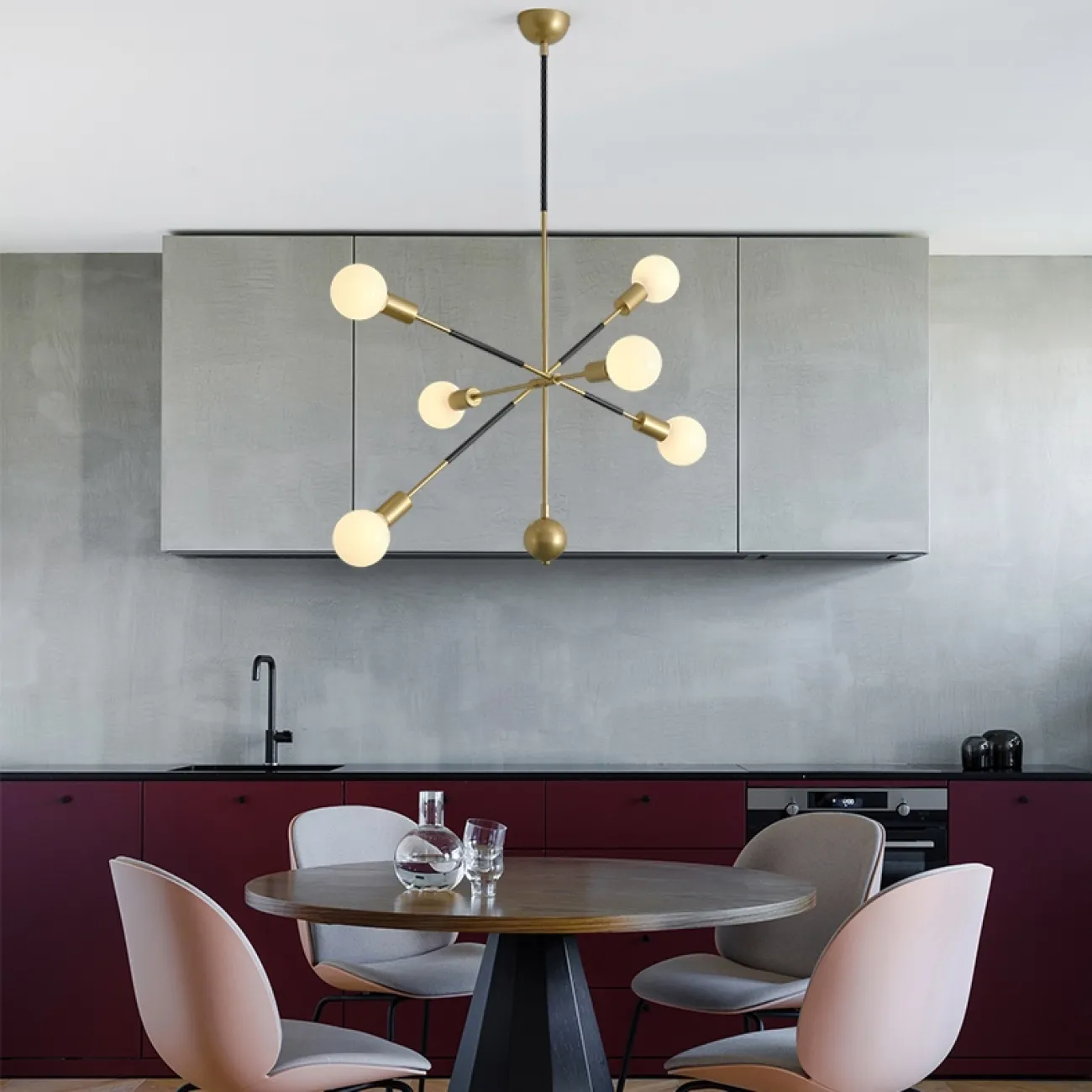 Люстра на штанге ZORA от ImperiumLoft