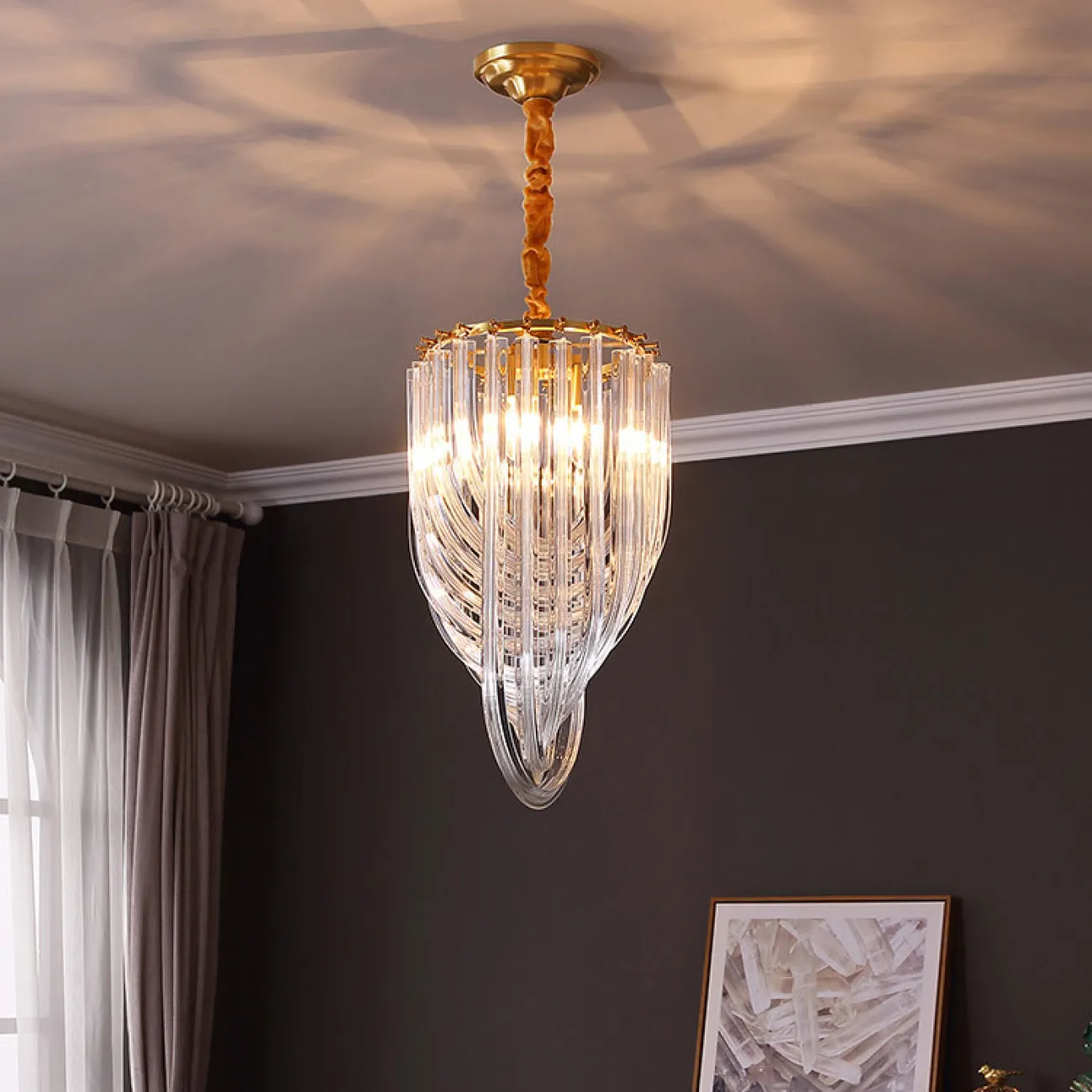 Подвесная люстра FLOW LIGHT D30 от ImperiumLoft