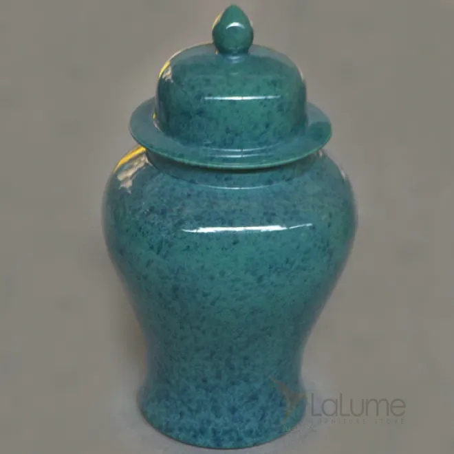 Ваза с крышкой Turquoise Water-glass от LaLume