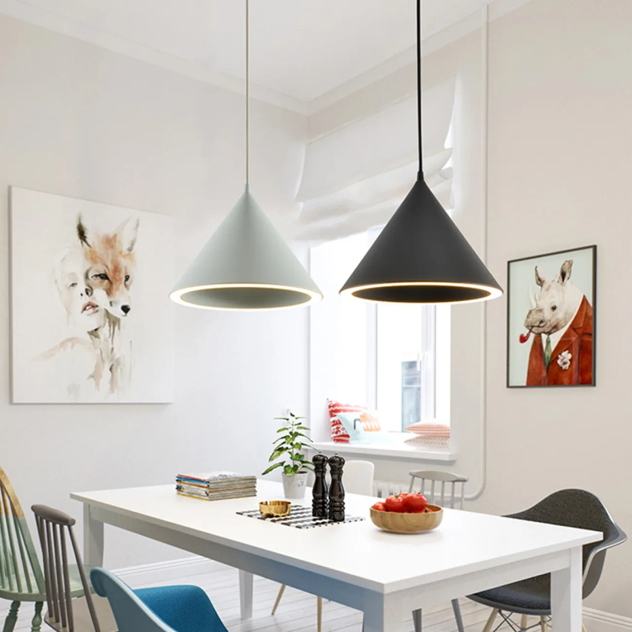 Подвесной светильник Woud Annular D25 White от ImperiumLoft Подвесной светильник Woud Annular D25 White от ImperiumLoft