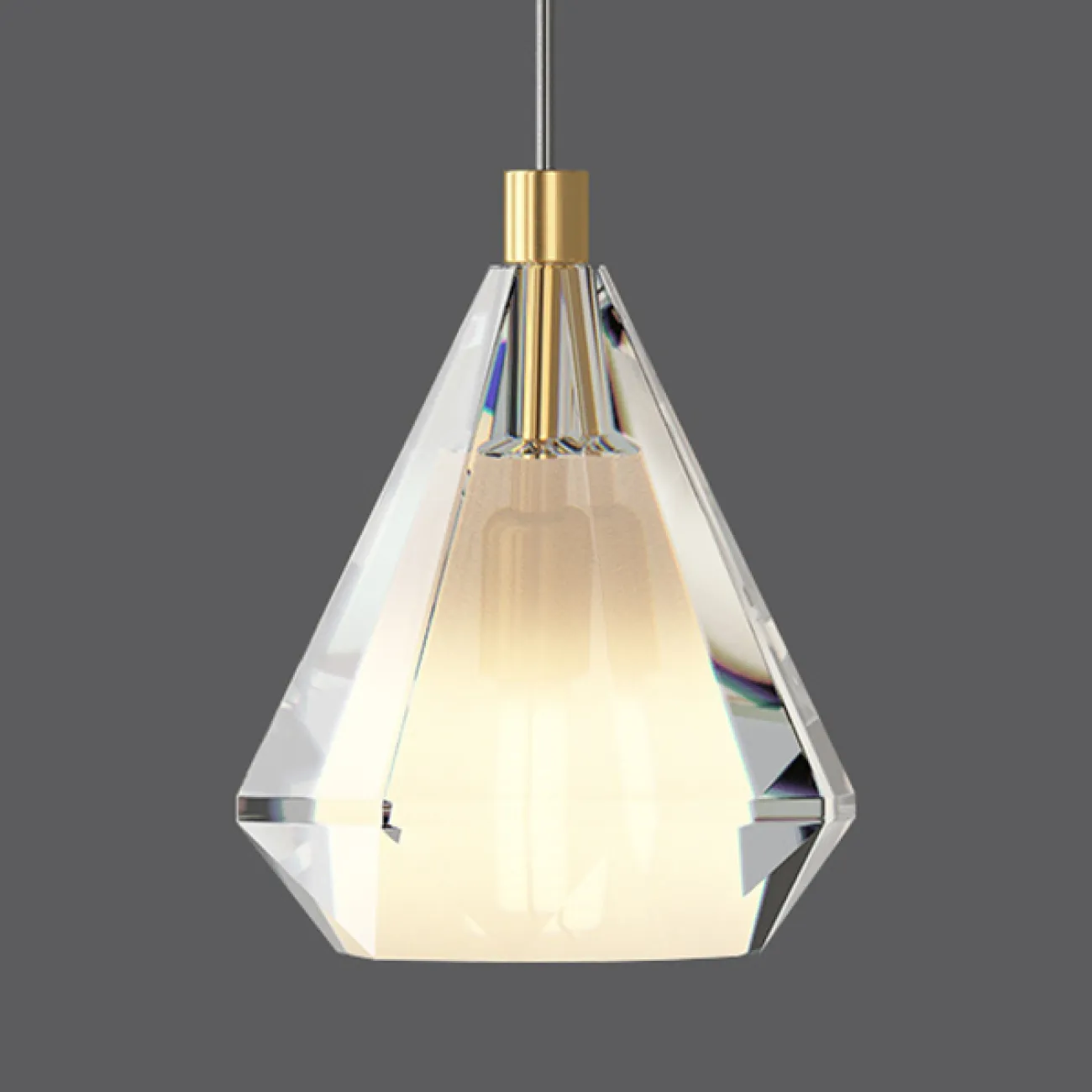 Подвесной светильник SOLDIS brass от ImperiumLoft