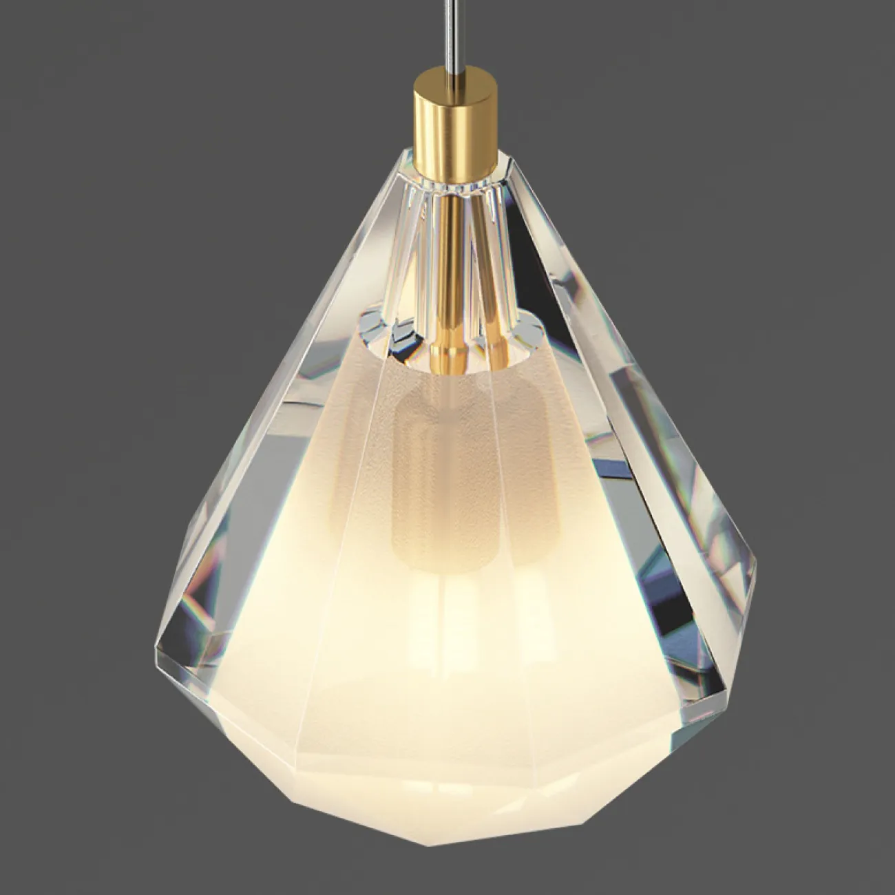 Подвесной светильник SOLDIS brass от ImperiumLoft