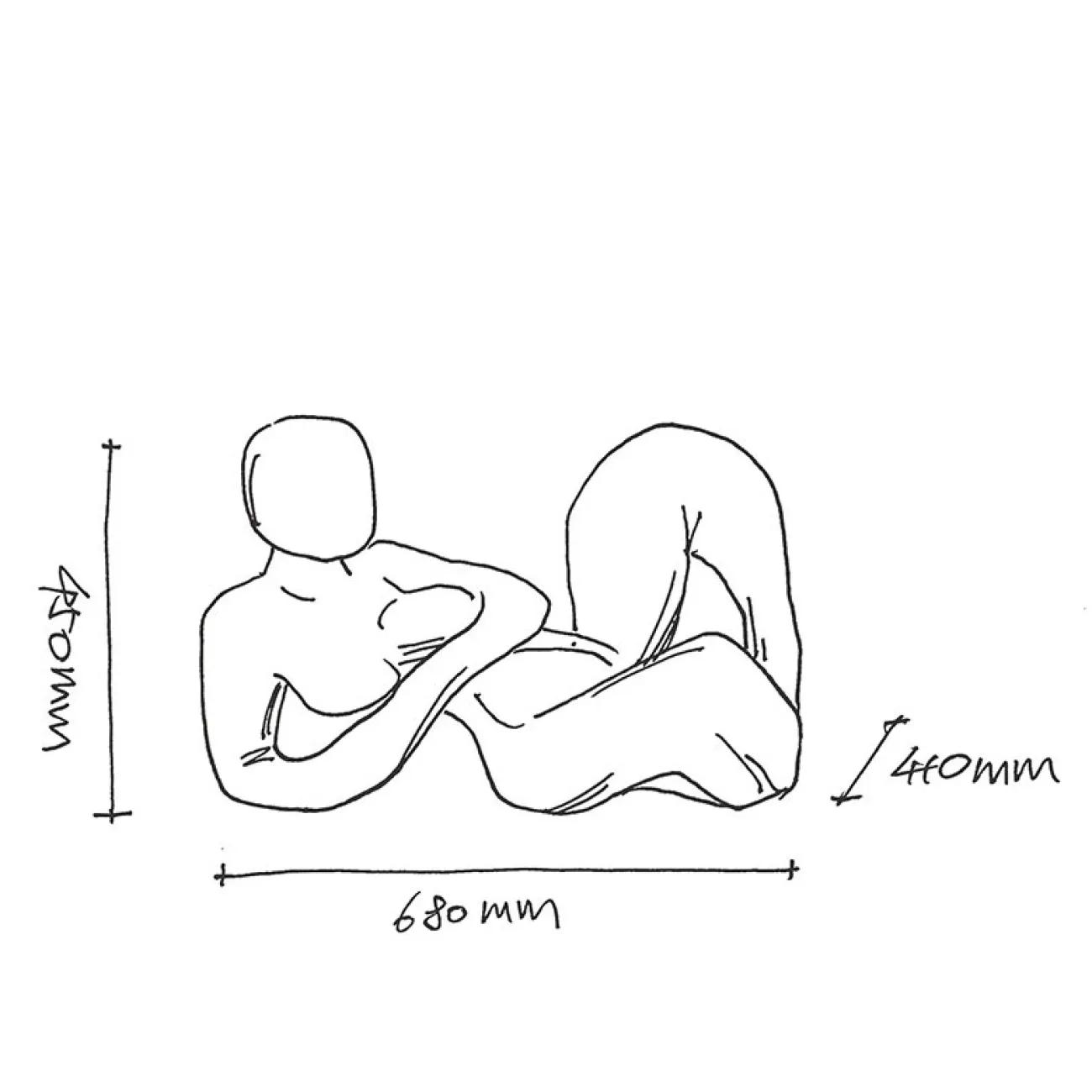 Дизайнерская скульптура фигура женщины LaLume-SKT00130