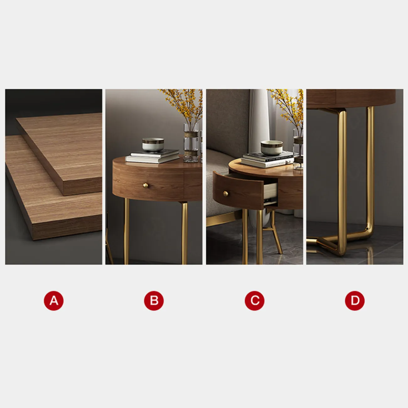 Дизайнерский журнальный столик LaLume-AP00107 Дизайнерский журнальный столик LaLume-AP00107