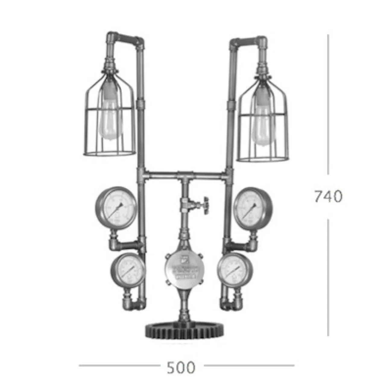 Настольная лампа Large Brass Loft от LaLume