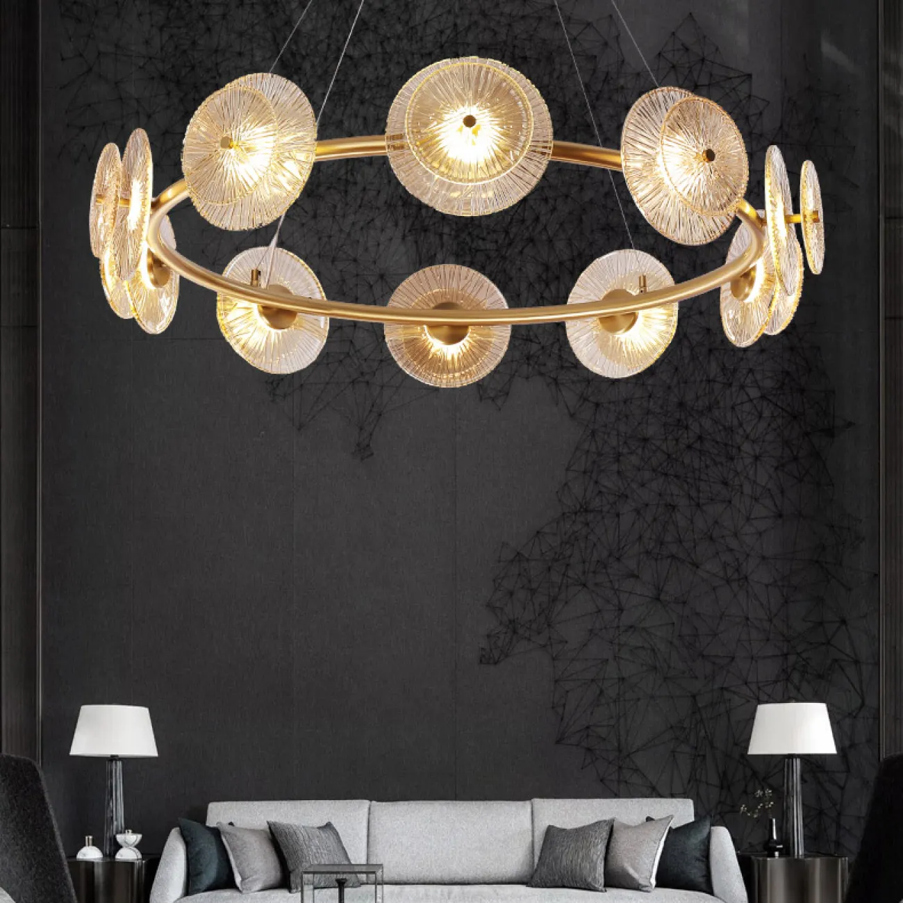 Подвесная люстра AGAPI CH от ImperiumLoft