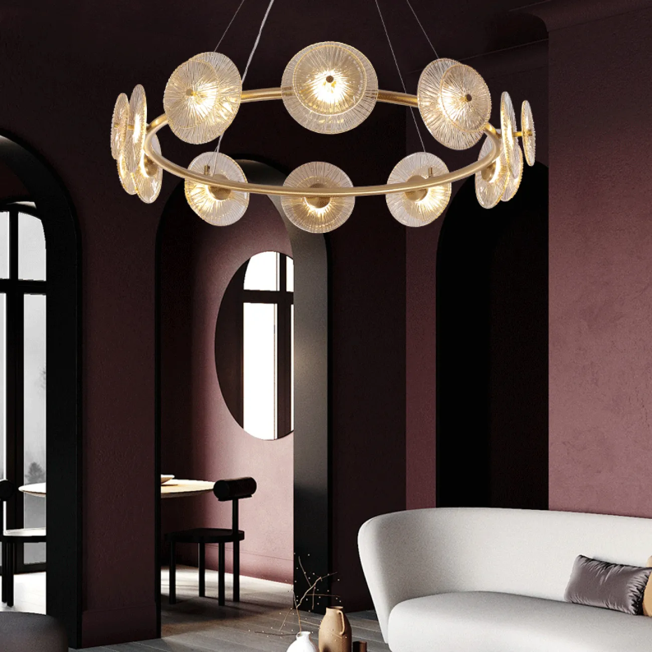 Подвесная люстра AGAPI CH от ImperiumLoft