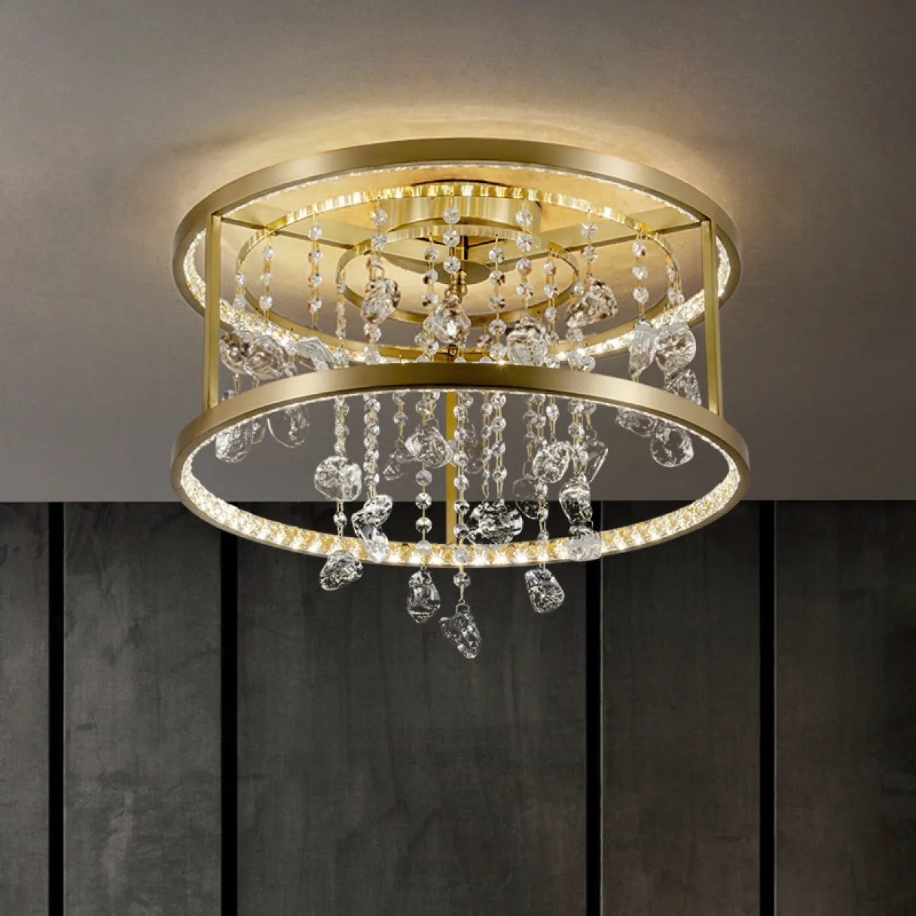 Потолочная люстра PANDORA D30 Turquoise от ImperiumLoft