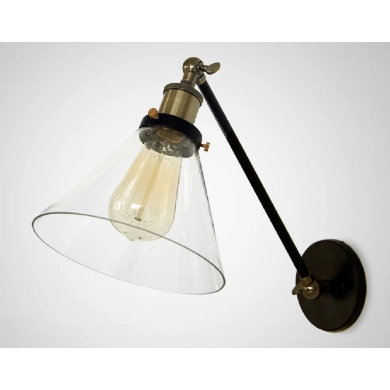 Бра Gloce Cone Shade Loft Industrial Glass от LaLume