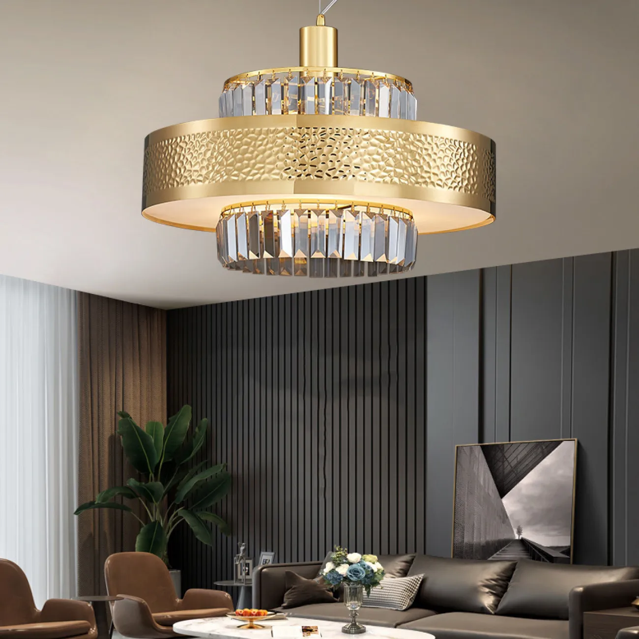 Подвесная люстра ROXANA D60 Gold от ImperiumLoft