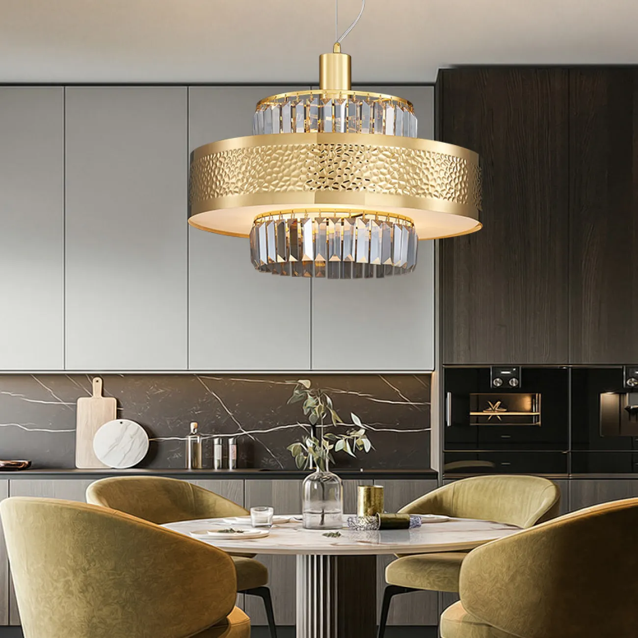 Подвесная люстра ROXANA D60 Gold от ImperiumLoft