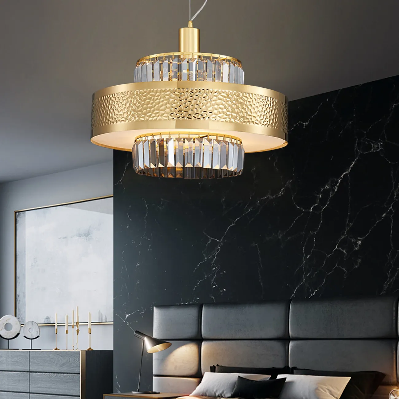 Подвесная люстра ROXANA D60 Gold от ImperiumLoft