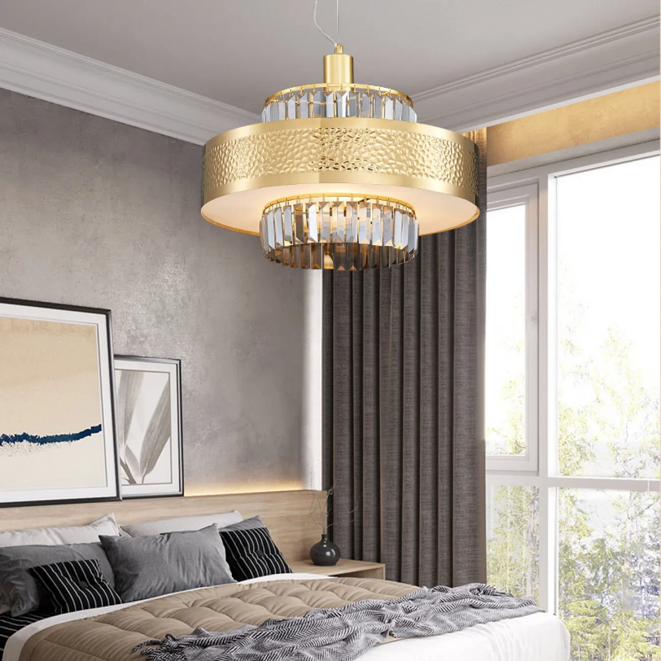 Подвесная люстра ROXANA D60 Gold от ImperiumLoft