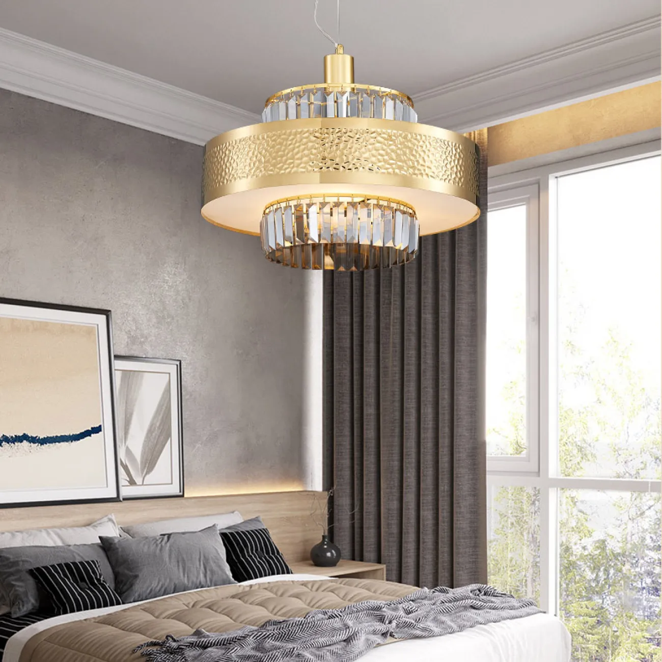 Подвесная люстра ROXANA D45 Brass от ImperiumLoft