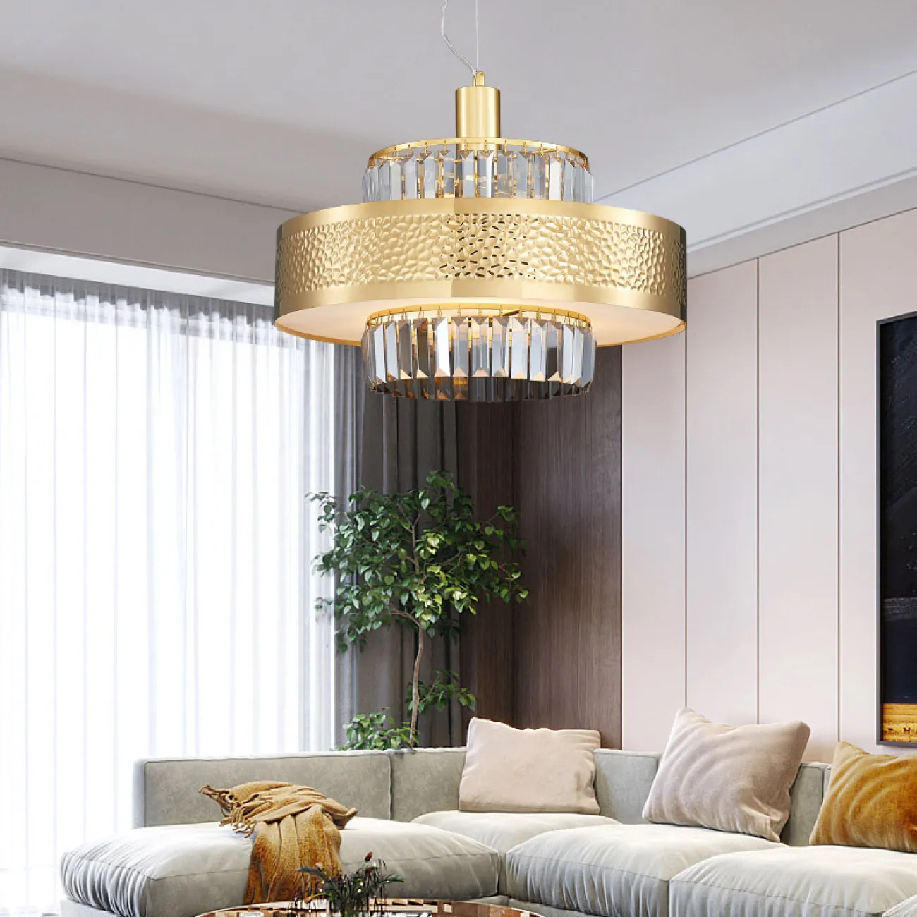 Подвесная люстра ROXANA D45 Brass от ImperiumLoft