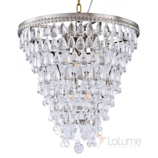 Люстра Clarissa Glass Drop Pendant 46 Nickel от LaLume