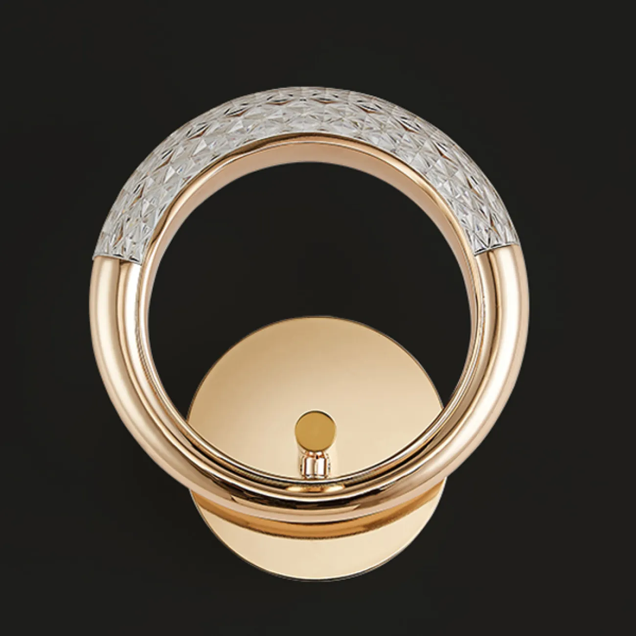 Настенный светодиодный светильник в виде кольца с рельефной поверхностью SONKE WALL 3000К